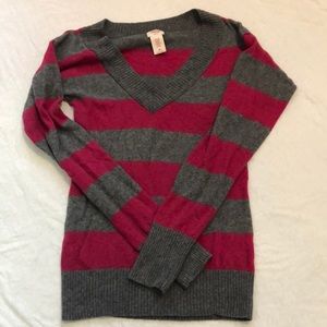 Pink and grey sweater